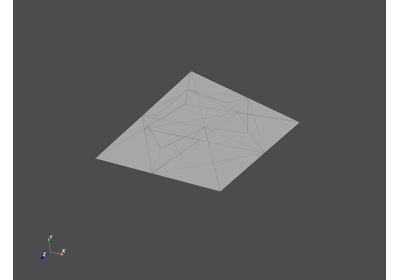 Create and display a mesh with polygon and polyhedron elements