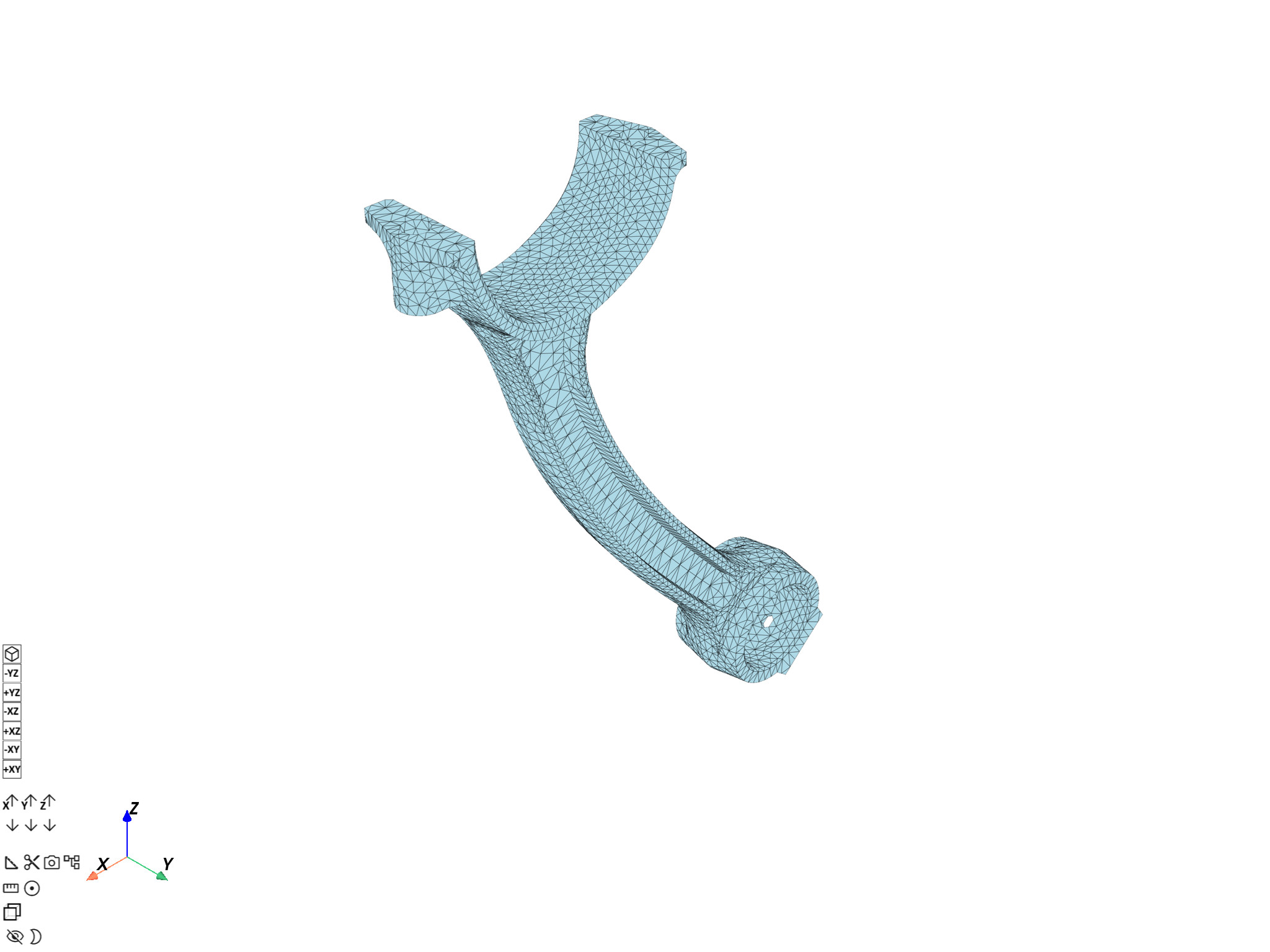 plot deformed mesh